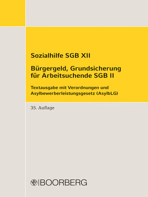 cover image of Sozialhilfe SGB XII Bürgergeld, Grundsicherung für Arbeitsuchende SGB II